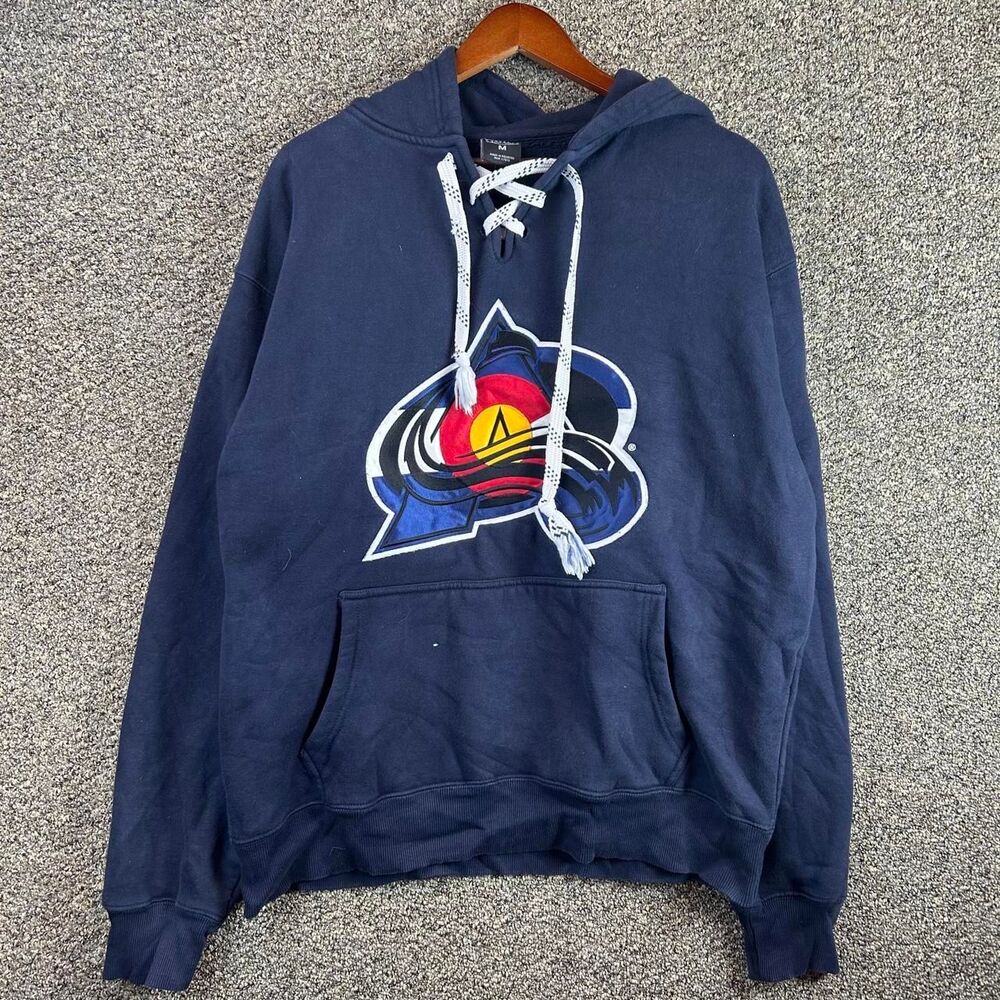 Unbranded Men's Navy and Blue Hoodie